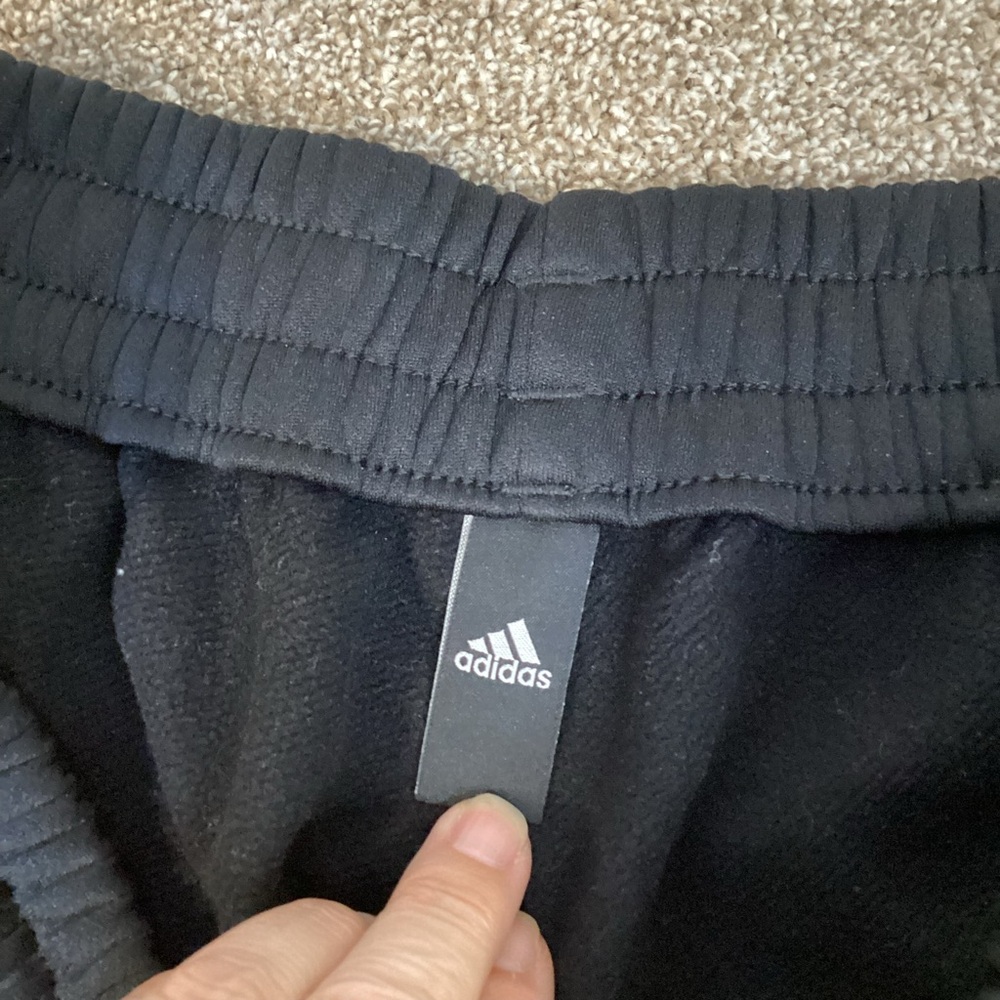 Adidas Mens Black Ankle Zip Sweatpants Joggers Sz XL - Picture 4 of 10